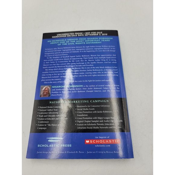 Book Child of the Dream Sharon Robinson Memoir 1963 MLK Inspired Uncorrected A1 - Picture 10 of 10